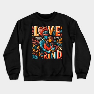 Love is Patient, Love is Kind Crewneck Sweatshirt